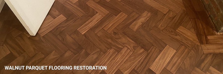 Parquet Flooring Walnut Restoration Sanding 2