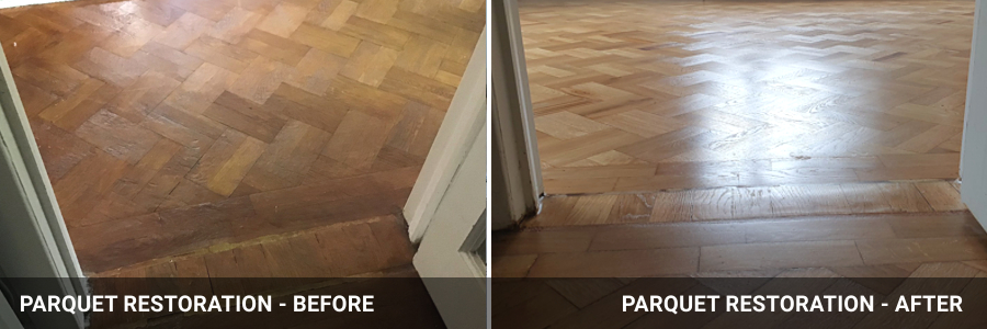 Parquet Restoration Before And After