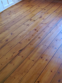 Floor refinishing project in Mill Hill